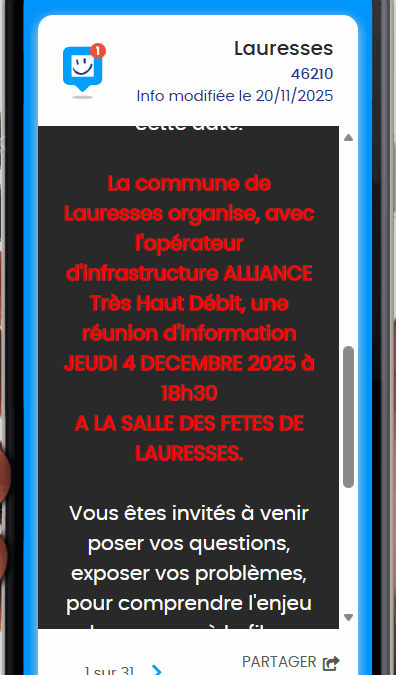 [Réunion publique à Lauresses]